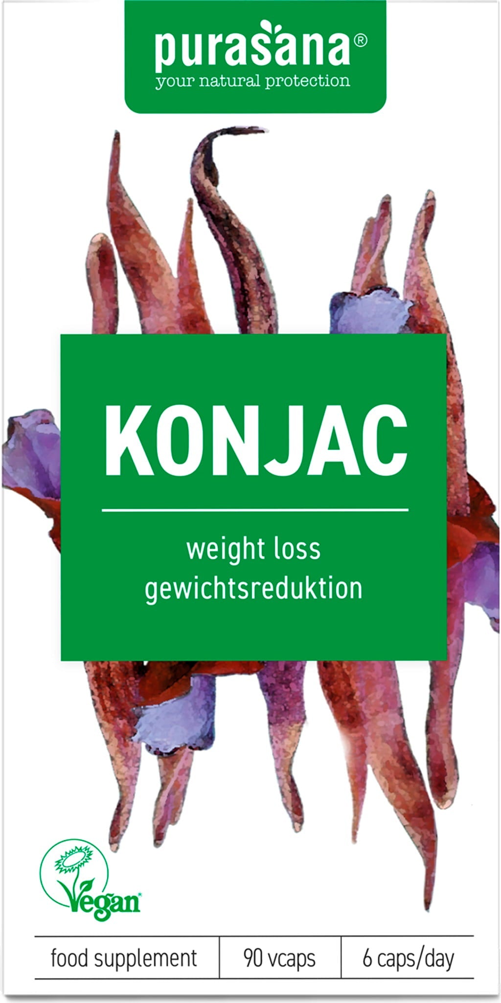 Konjac Extract 530 mg, 90 veg. capsules